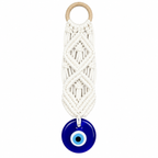 Crochet evil eye door hanger for home protection, Kharze Zarka