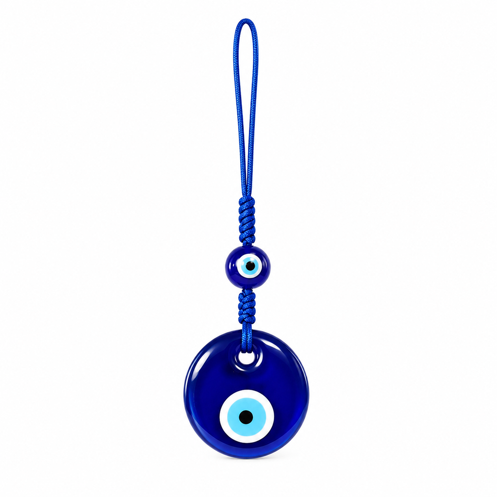Versatile evil eye pendant for bag, door or wall, Kharze Zarka