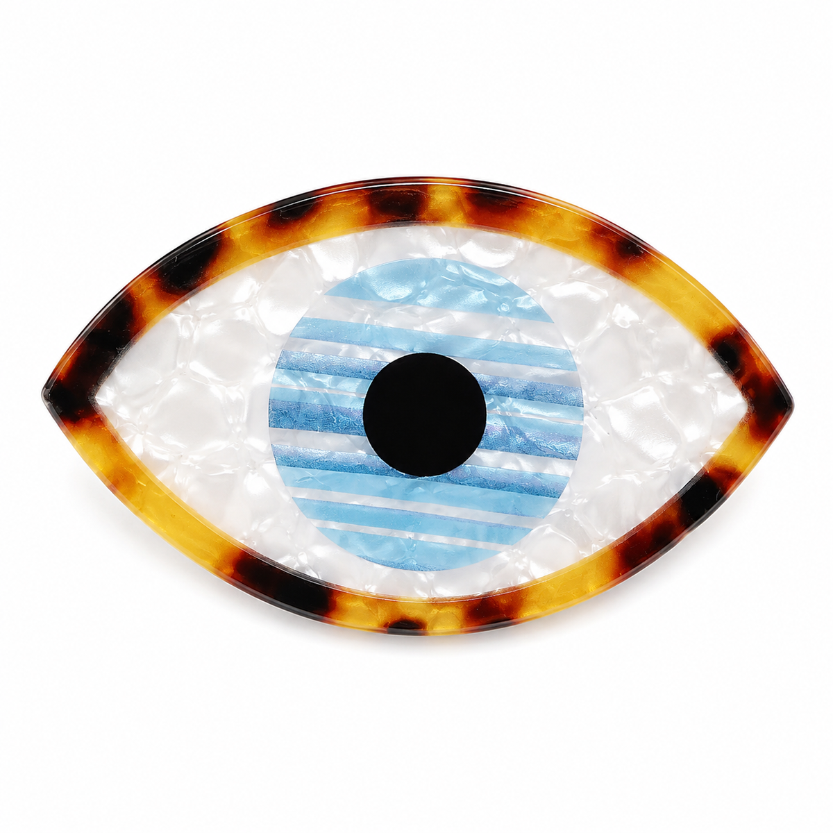 Watch Me evil eye hair clip, view 3, Kharze Zarka