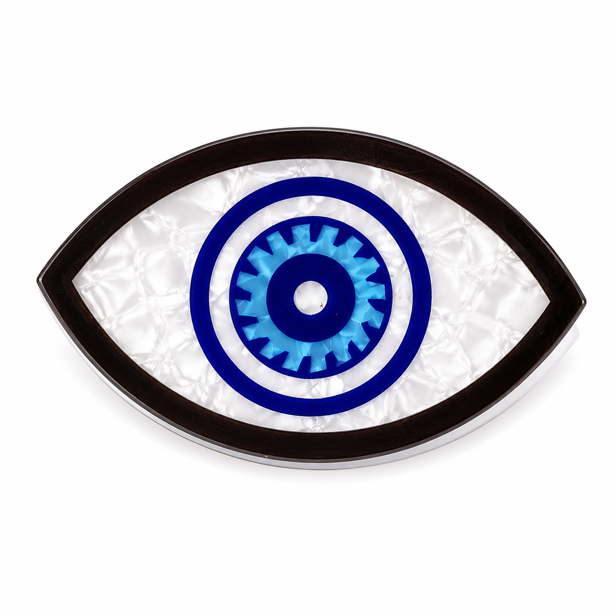 Watch Me evil eye hair clip, view 2, Kharze Zarka