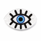 Evil eye hair clip for half-up styles, Kharze Zarka
