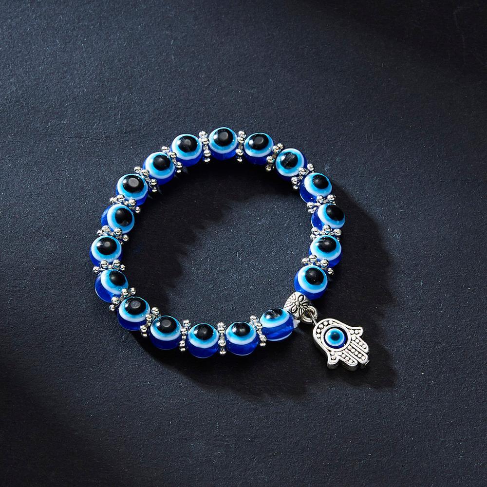 Hands Down evil eye bead bracelet, view 4, Kharze Zarka