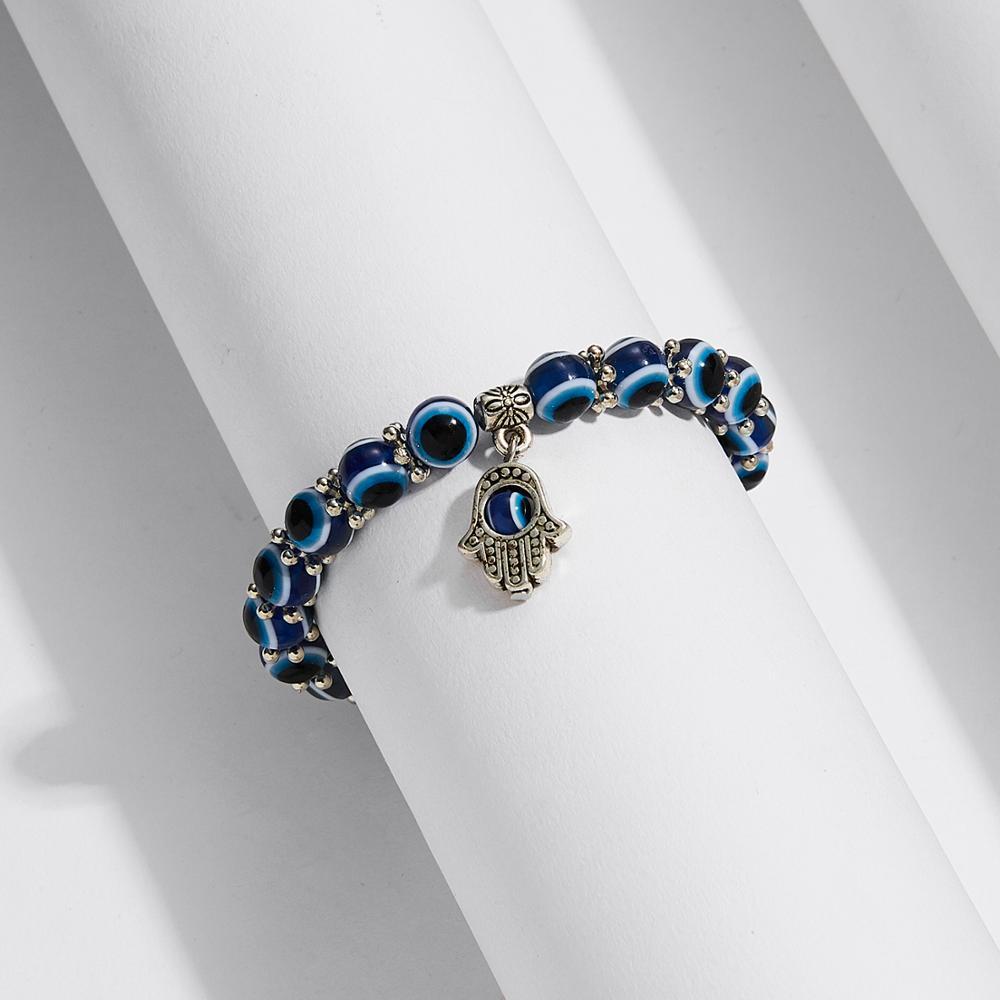 Hands Down evil eye bead bracelet, view 3, Kharze Zarka