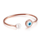 In the Loop evil eye bangle, view 2, Kharze Zarka