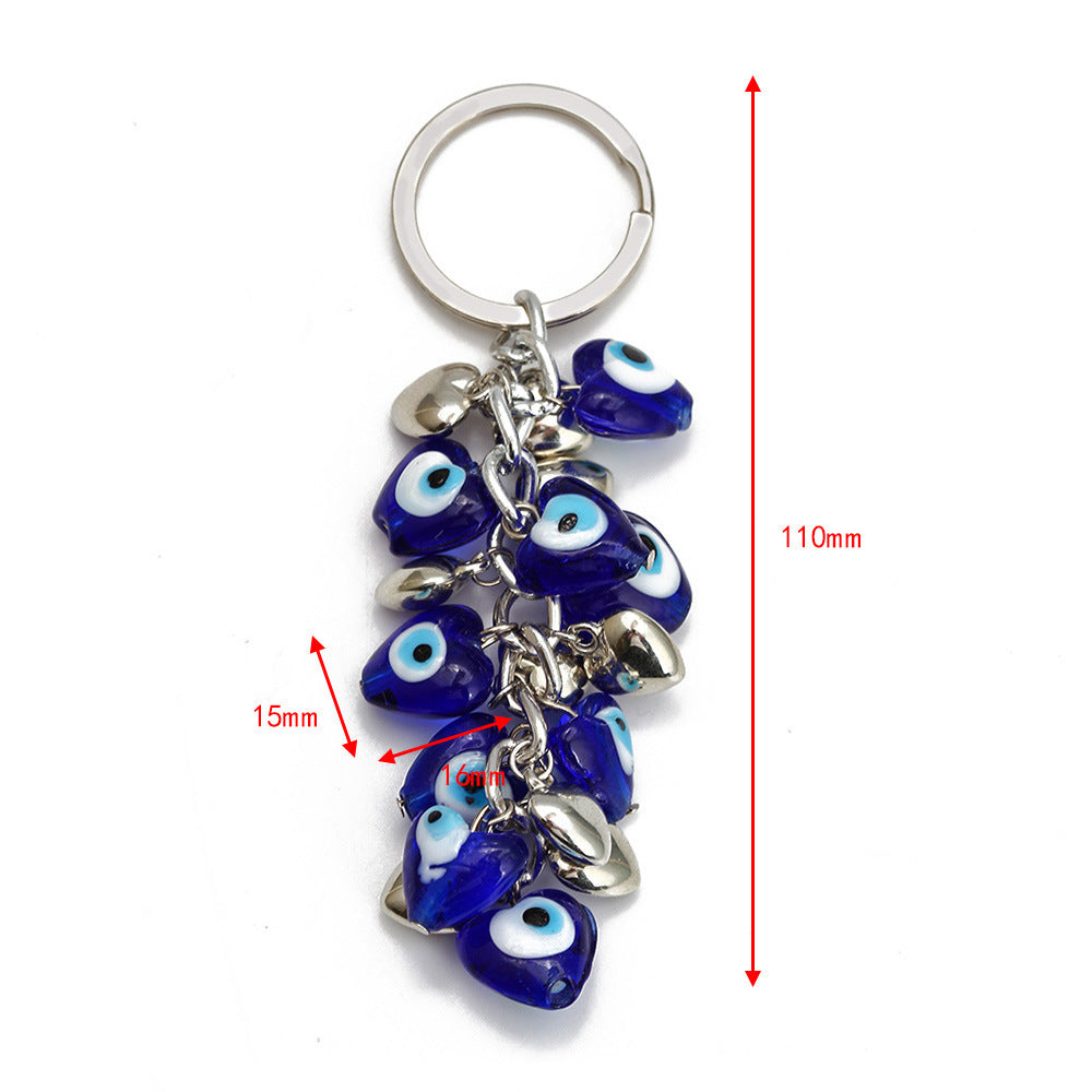 Eye Candy evil eye keychain, view 2, Kharze Zarka