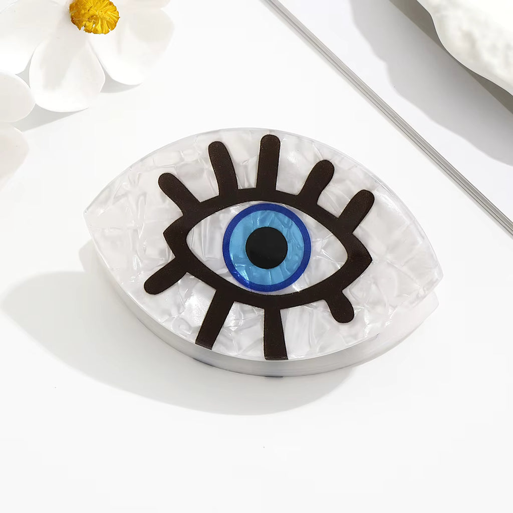 Eye Catcher evil eye hair clip, view 2, Kharze Zarka