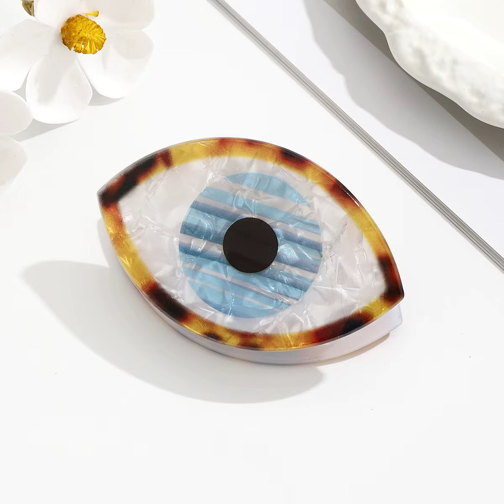 Watch Me evil eye hair clip, view 5, Kharze Zarka