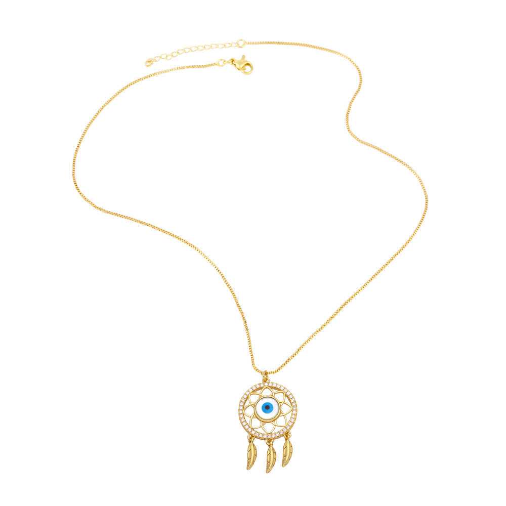 Eye Dream Of You evil eye necklace, view 2, Kharze Zarka