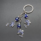 Ride The Wave evil eye keychain, view 2, Kharze Zarka