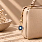 Glow and Shine round evil eye bag charm, Kharze Zarka