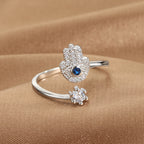Eye'm Obsessed evil eye ring, view 5, Kharze Zarka