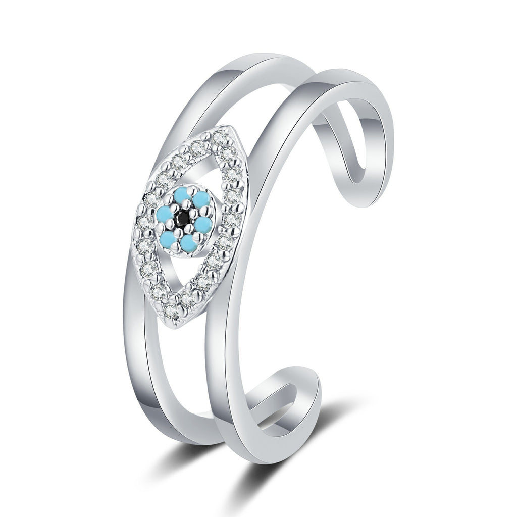 Caught My Eye evil eye ring, view 2, Kharze Zarka