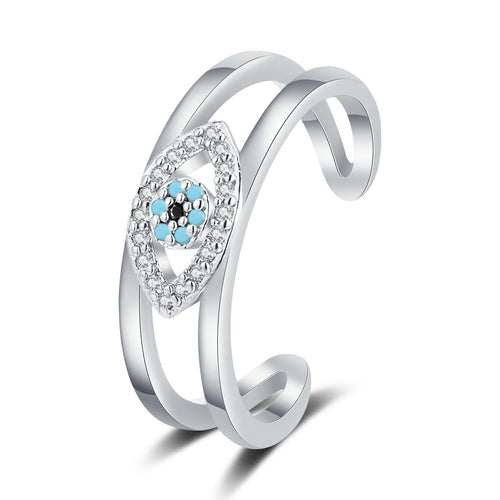 Caught My Eye evil eye ring, view 2, Kharze Zarka